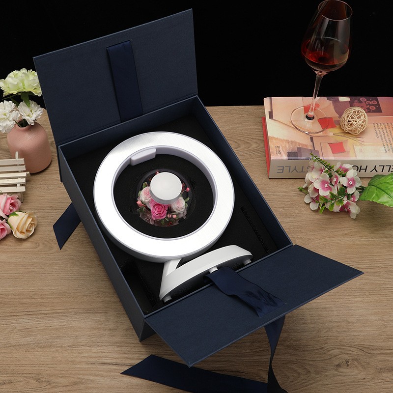 PERFECT MANIA Magnetic Levitation Perpetual Flower Night Light Ornaments